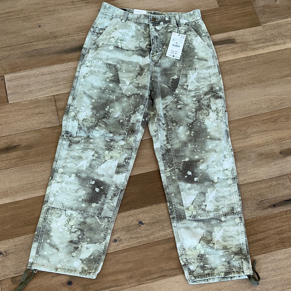 Zara MEN sold out Green Carpenter Pants USA waist 31